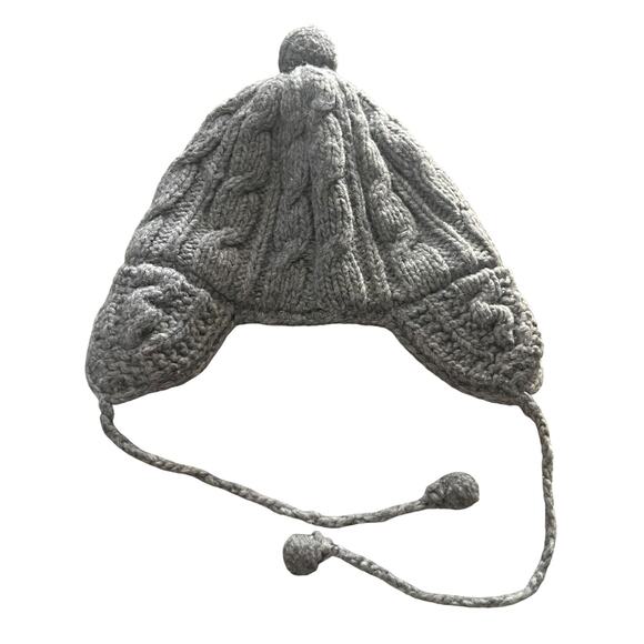 Earth Ragz Men's One Size 100% Wool Grey Winter Beanie Hat - Picture 1 of 4